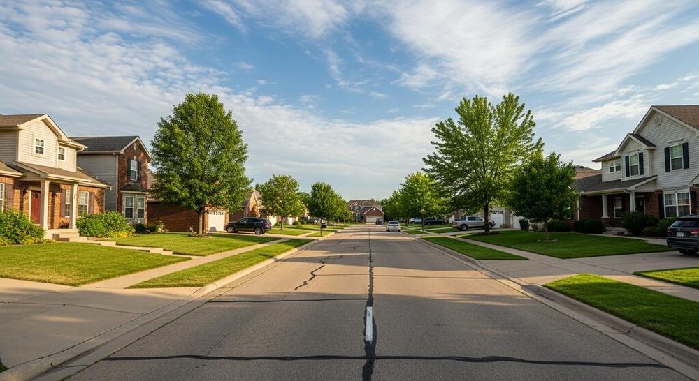 A well-maintained Bellevue residential street